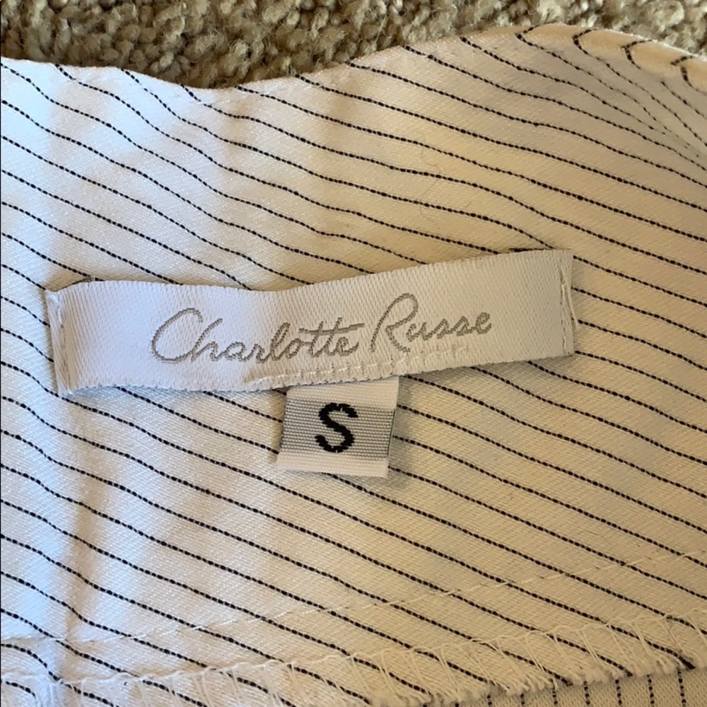 Charlotte Russe pinstripe mini skirt - Picture 4 of 5